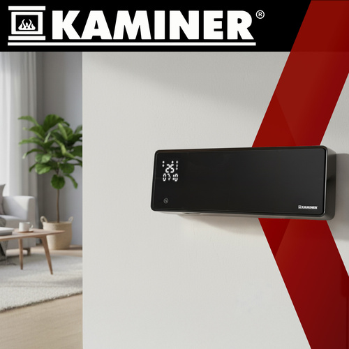 Oro šildytuvas kaminer zelvion 2000w su wifi valdymu ir nuotoliniu pultu