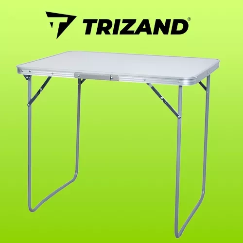 Sulankstomas turistinis stalas trizand, baltas