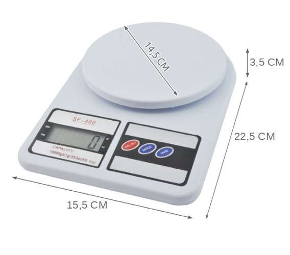 Elektroninės virtuvinės svarstyklės 10 kg ruhhy 24174