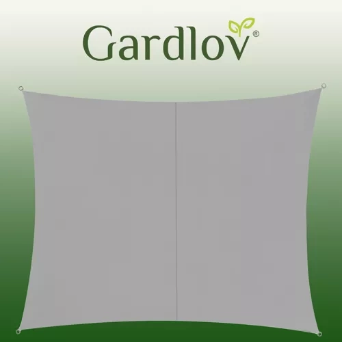 Stačiakampė saulės burė gardlov 3x2 m pilka
