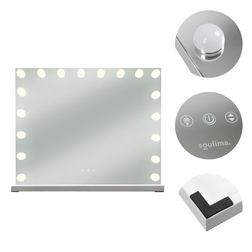 Kosmetinis veidrodis soulima 108 led 80x62 cm 2