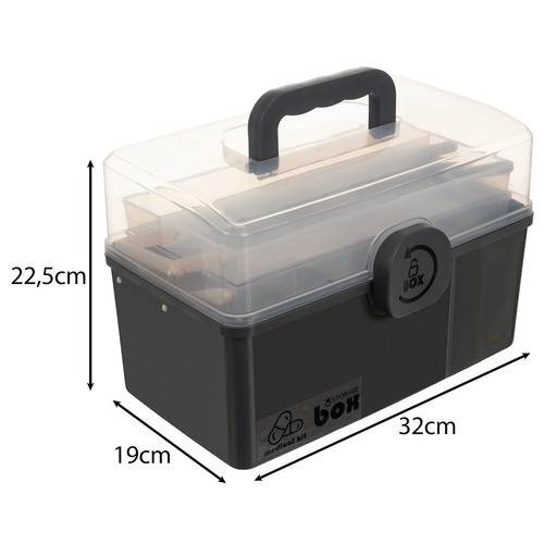 Didelis vaistų organizatorius 32x22,5x19 cm