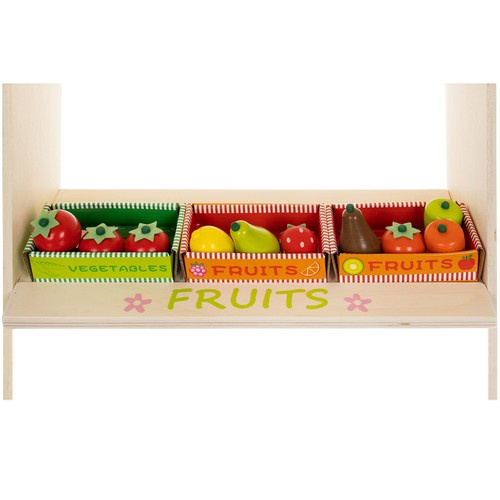 Medinis vaikų prekybos kioskas 94x29x44,5 cm