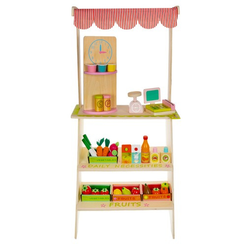 Medinis vaikų prekybos kioskas 94x29x44,5 cm