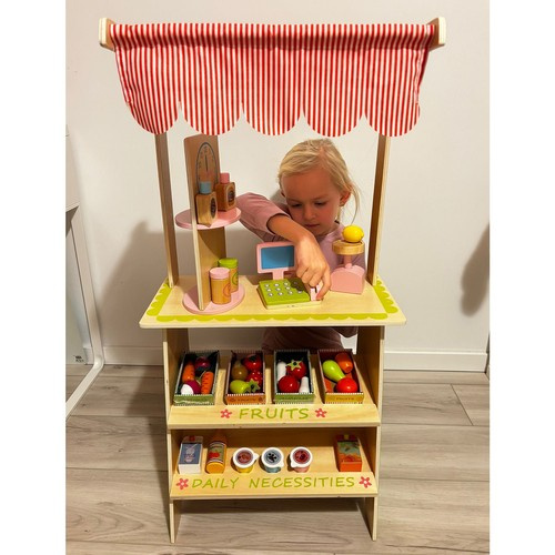 Medinis vaikų prekybos kioskas 94x29x44,5 cm