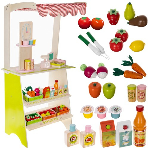 Medinis vaikų prekybos kioskas 94x29x44,5 cm