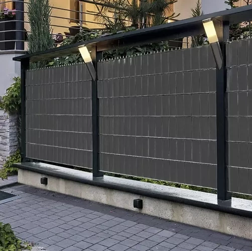 Tvoros juosta gardlov pvc 19cm x 35m 450g/m2 antracitas