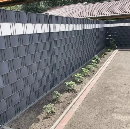 Tvoros juosta gardlov pvc 19cm x 35m 450g/m2 antracitas
