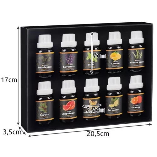 Eterinis aliejus - rinkinyje 10 vnt. 15 ml ruhhy 21938