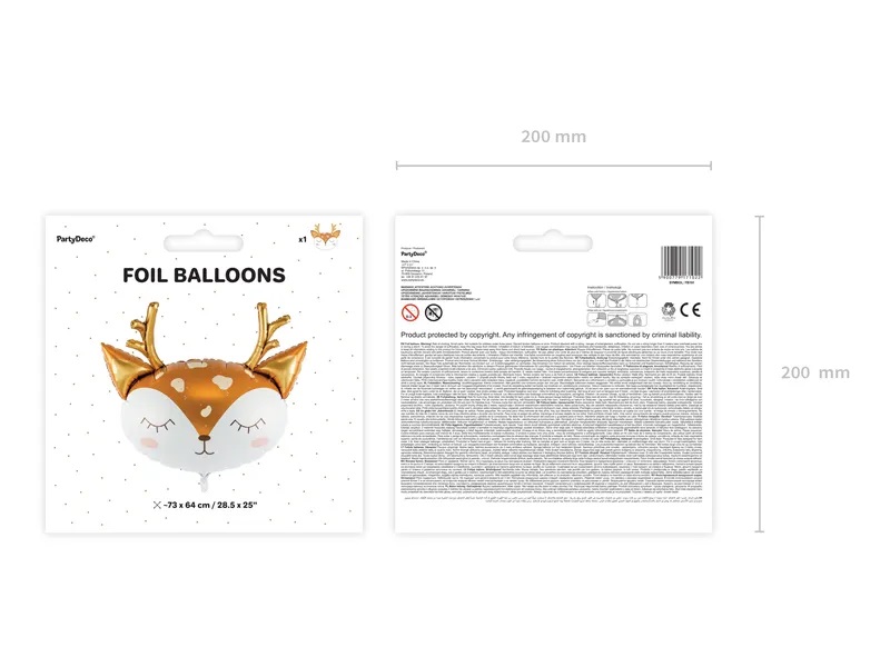 Folinis balionas Elnias, rudas
