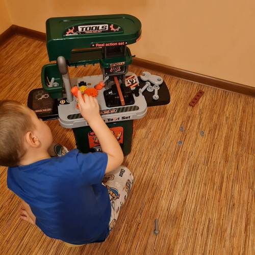 Vaikų dirbtuvės su įrankiais ir lagaminu kruzzel 24648