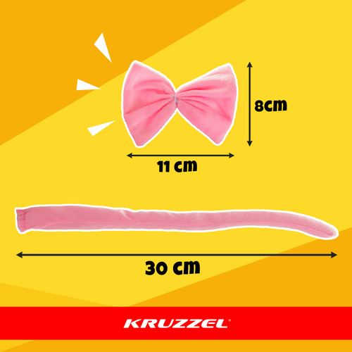 Katės kostiumas mergaitei, rožinis, 4 dalių, kruzzel 26517