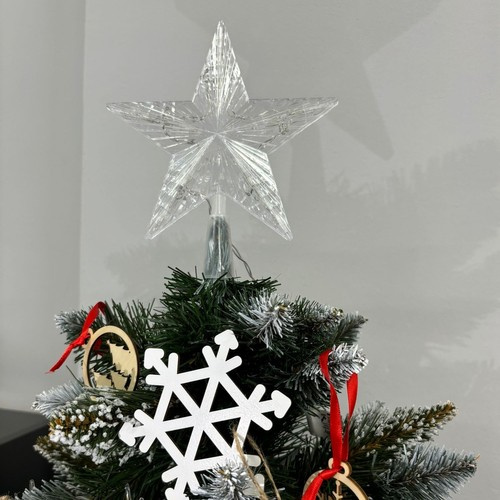 Led kalėdų eglutės žvaigždė 20x17 cm, 10 led, šiltai balta