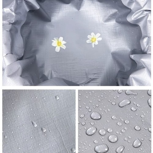 Brezentas gardlov 4x5 m hdpe, 120 g/m2, sidabrinis 3