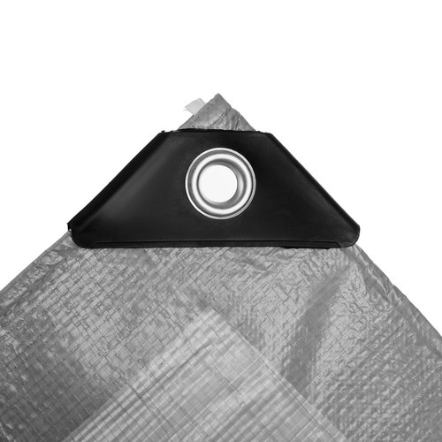 Brezentas gardlov 4x5 m hdpe, 120 g/m2, sidabrinis