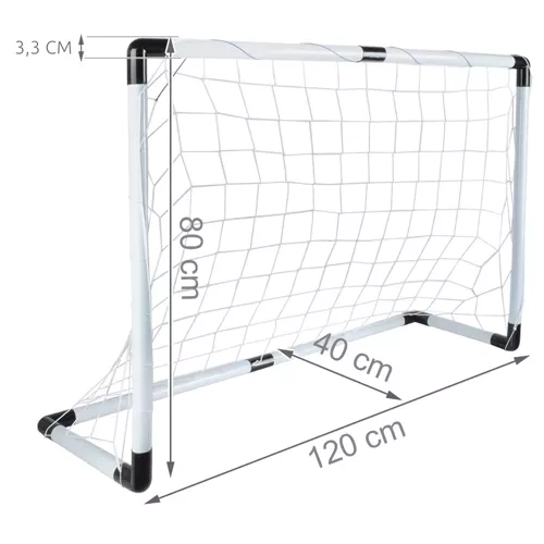 Lengvai surenkami futbolo vartai 120x80 cm