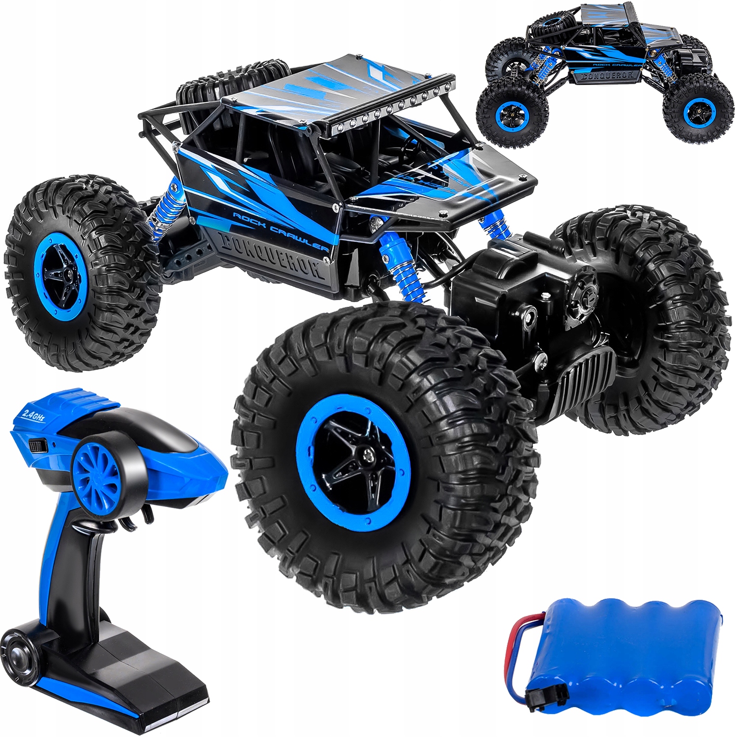 Nuotoliu valdomas automobilis kruzzel, mėlynas