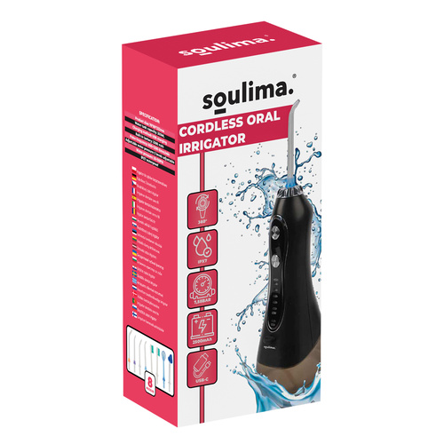 Belaidis dantų irigatorius soulima, 5 režimai, 8 antgaliai
