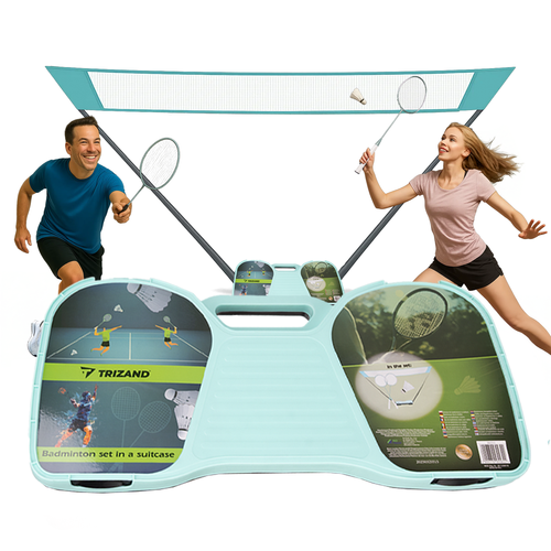Badmintono rinkinys su lagaminu trizand 25515