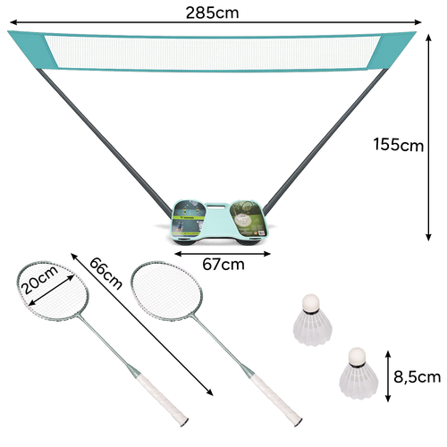 Badmintono rinkinys su lagaminu trizand 25515
