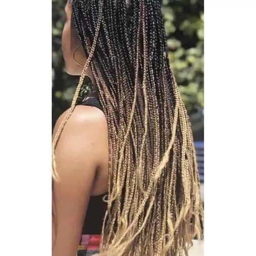 Madingos blondinės ombre sintetinės pynės 60 cm