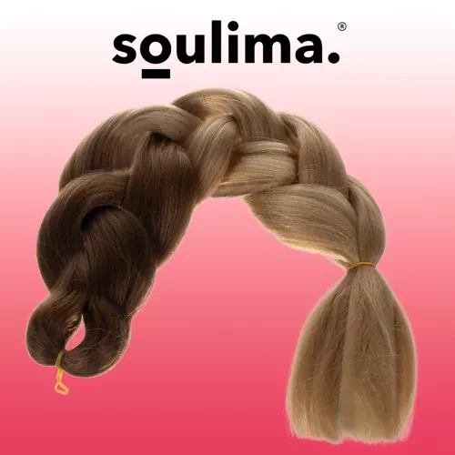 Madingos blondinės ombre sintetinės pynės 60 cm