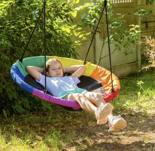Patvarios sūpynės gandro lizdas 110 cm