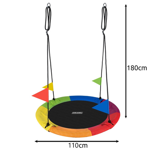 Patvarios sūpynės gandro lizdas 110 cm