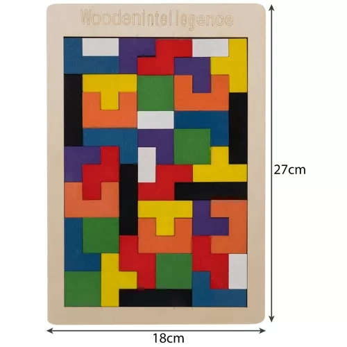 Medinė loginė dėlionė, 40 dalių
