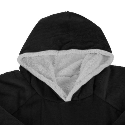 Pledas-megztinis xxl juoda flanelinė