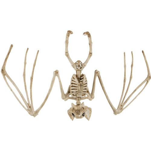 Helovyno dekoracija - šikšnosparnio skeletas 28 cm
