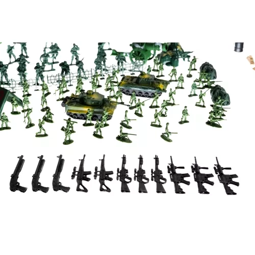 Karinė žaislų bazė su 300 elementų rinkiniu