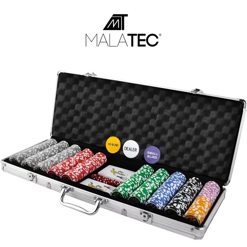 Pokerio rinkinys lagamine 500 žetonų 23529