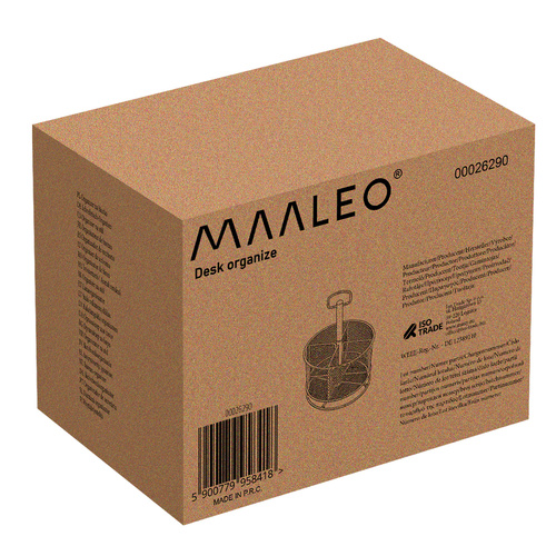 Metalinis stalo organizatorius maaleo, 26.5x19 cm, juodas 2