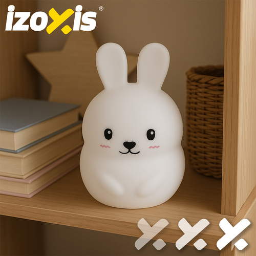 Vaikiška led naktinė lempa izoxis rabbit su rgb apšvietimu ir nuotolinio valdymo pultu 2
