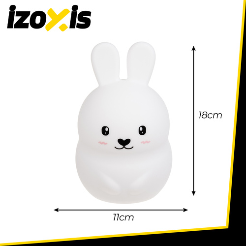 Vaikiška led naktinė lempa izoxis rabbit su rgb apšvietimu ir nuotolinio valdymo pultu 1