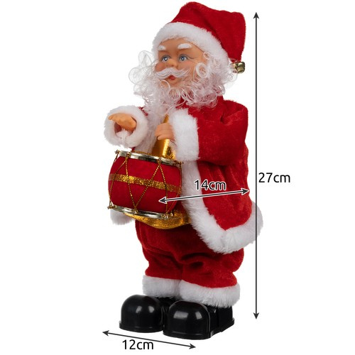 Žaidžiantis kalėdų senelis – figūrėlė 30cm ruhhy 22162
