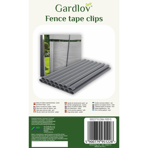 Gardlov tvoros juostos segtukai, pilka, 20 vnt