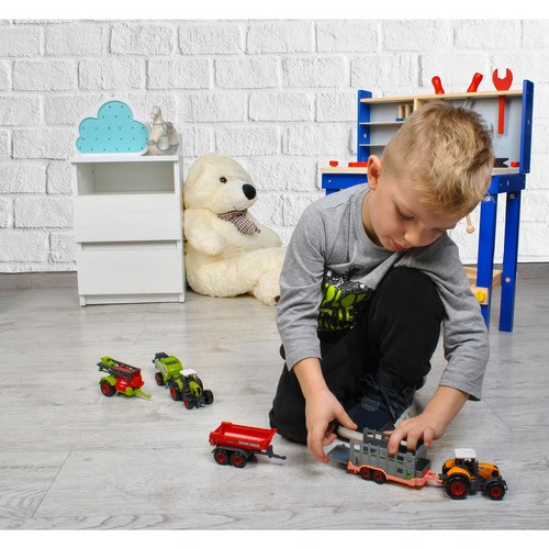 Žemės ūkio transporto priemonių rinkinys vaikams - 6 dalių
