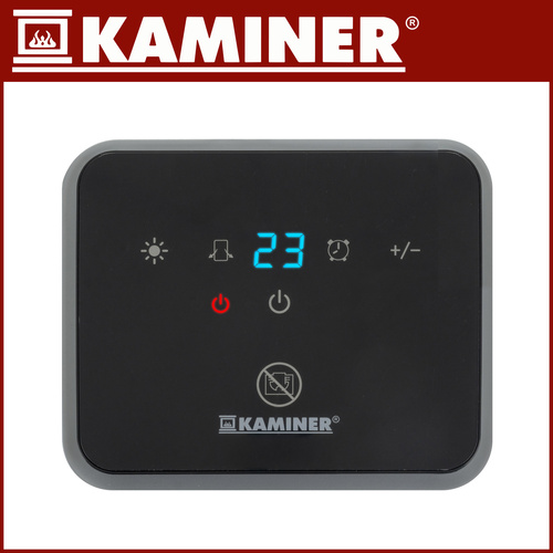 Keraminis šildytuvas kaminer lumni 1500w su termostatu ir laikmačiu, 45x20x20 cm