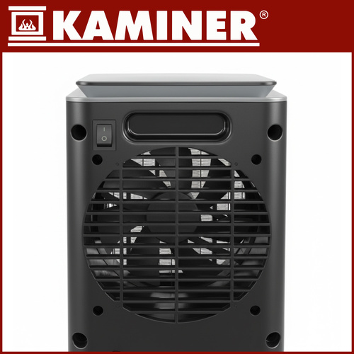 Keraminis šildytuvas kaminer lumni 1500w su termostatu ir laikmačiu, 45x20x20 cm