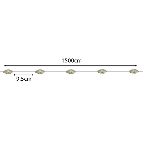 Saulės girlianda 15m ip44 150 led