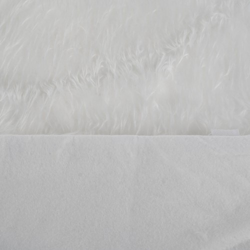 Kalėdinės eglutės kilimėlis 150 cm, baltas, 100% poliesteris