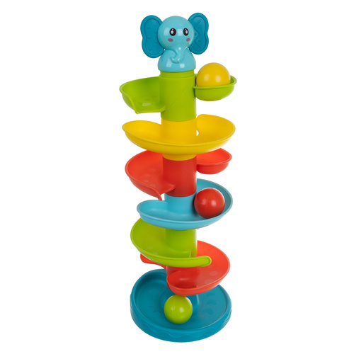 Kamuoliukų bokštas vaikams kruzzel su spirale, 48 x 16,5 cm