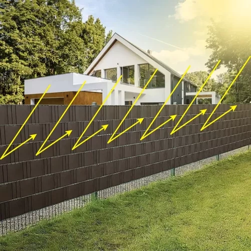 Tvoros juosta gardlov 19cm x 3500cm pvc ruda