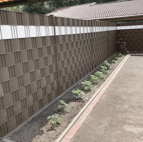Tvoros juosta gardlov 19cm x 3500cm pvc ruda
