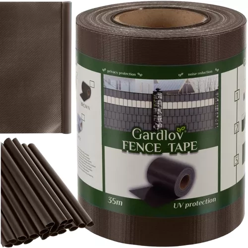 Tvoros juosta gardlov 19cm x 3500cm pvc ruda