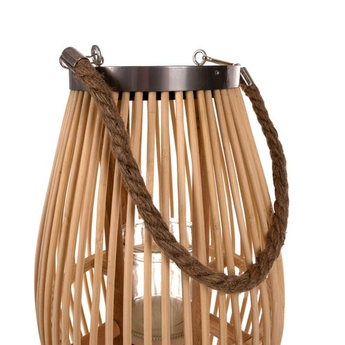 Bambuko žibintas su rankena, 40 cm