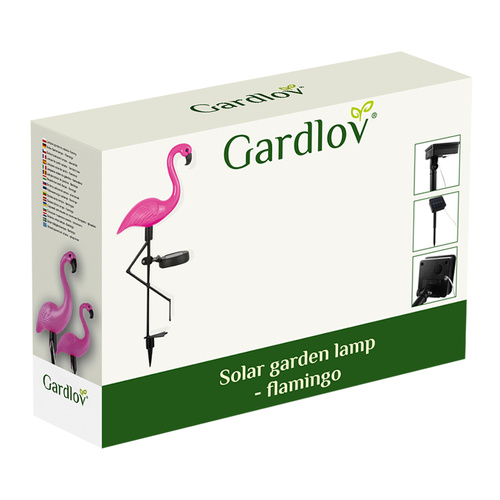 Saulės sodo lempa - flamingas gardlov 21151
