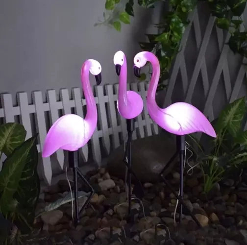 Saulės sodo lempa - flamingas gardlov 21151
